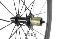 700C Carbon Fiber Wheelset 50mm Depth 23mm Width Road Bike Wheels Rim Clincher