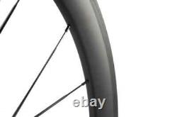 700C Carbon Fiber Wheelset 50mm Depth 23mm Width Road Bike Wheels Rim Clincher