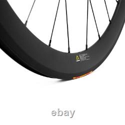 700C Carbon Fiber Wheelset Clincher Road Bike Wheels With DT350 Hub Race Wheel
