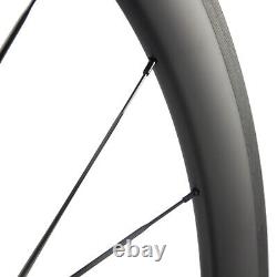 700C Carbon Road Bike Wheelset fit for Shimano Speed 50mm Clincher Wheels in USA