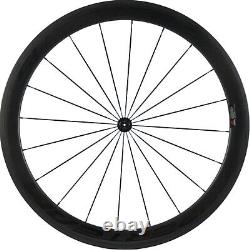 700C Clincher Carbon Road Bike Wheelset 50mm Ultra Light Carbon Wheels R13 Hub