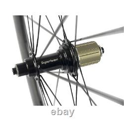 700C Clincher Carbon Road Bike Wheelset 50mm Ultra Light Carbon Wheels R13 Hub