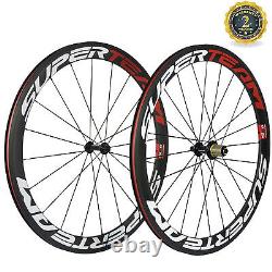 700C Clincher Wheels Carbon 50mm Wheelset R13 Hub Shiman0 10/11 Superteam Road