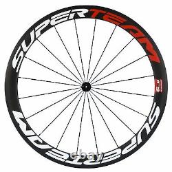 700C Clincher Wheels Carbon 50mm Wheelset R13 Hub Shiman0 10/11 Superteam Road