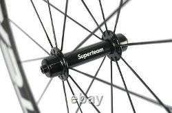 700C Clincher Wheels Carbon 50mm Wheelset R13 Hub Shiman0 10/11 Superteam Road