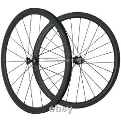 700C Full Carbon Fiber Bicycle Wheels 25mm Width U Shape Road Bike Wheelset