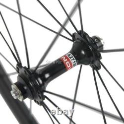 700C Full Carbon Fiber Bicycle Wheels 25mm Width U Shape Road Bike Wheelset