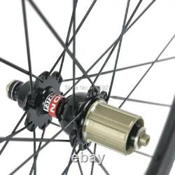700C Full Carbon Fiber Bicycle Wheels 25mm Width U Shape Road Bike Wheelset