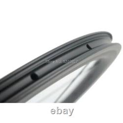 700C Full Carbon Fiber Bicycle Wheels 25mm Width U Shape Road Bike Wheelset
