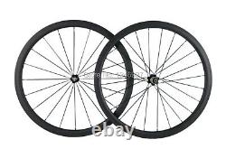 700C Full Carbon Fiber Bicycle Wheels 25mm Width U Shape Road Bike Wheelset
