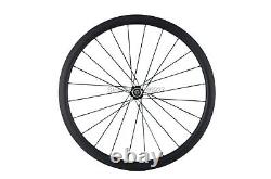 700C Full Carbon Fiber Bicycle Wheels 25mm Width U Shape Road Bike Wheelset