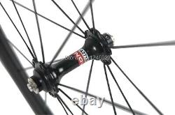700C Full Carbon Fiber Bicycle Wheels 25mm Width U Shape Road Bike Wheelset