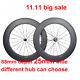 700C Full Carbon Fiber Road Bike Wheels 88mm Deep 25mm Wide Clincher Tubular