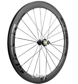 700C Full Carbon Fiber Wheels 50mm 23mm Width Clincher Carbon Wheelset 3K Basalt