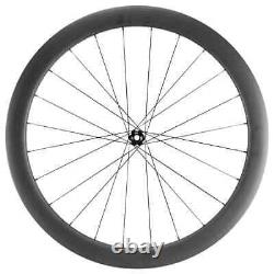 700C Full Carbon Fiber Wheelset 50mm Depth Disc Brake Road Bike Wheels Tubeless