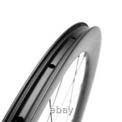 700C Full Carbon Fiber Wheelset 50mm Depth Disc Brake Road Bike Wheels Tubeless