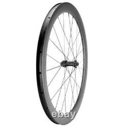 700C Full Carbon Fiber Wheelset 50mm Depth Disc Brake Road Bike Wheels Tubeless