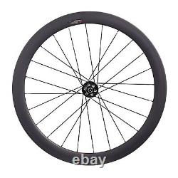 700C Novatec Hub 50mm tubular Full Carbon Front Rear Wheels Disc Brake Wheelset