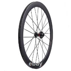 700C Novatec Hub 50mm tubular Full Carbon Front Rear Wheels Disc Brake Wheelset