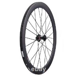 700C Novatec Hub 50mm tubular Full Carbon Front Rear Wheels Disc Brake Wheelset