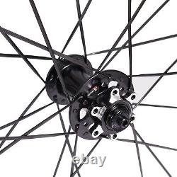 700C Novatec Hub 50mm tubular Full Carbon Front Rear Wheels Disc Brake Wheelset