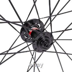 700C Novatec Hub 50mm tubular Full Carbon Front Rear Wheels Disc Brake Wheelset