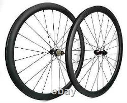 700C Road Bike Carbon Fiber Wheel Set with Depth 50mm Clincher/Tubeless/Tubular