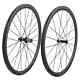 700C Road Bike Carbon Fiber Wheels 25mm Width Clincher Tubular Bicycle Wheelset