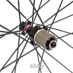 700C Road Bike Carbon Fiber Wheels 25mm Width Clincher Tubular Bicycle Wheelset