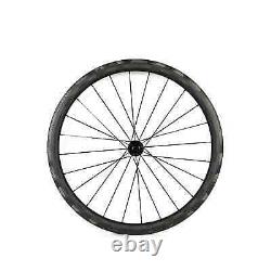 700C Road Bike Carbon Fiber Wheels 38/40/45/50/60/88mm Depth Clincher/Tubular