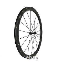 700C Road Bike Carbon Fiber Wheels 38/40/45/50/60/88mm Depth Clincher/Tubular
