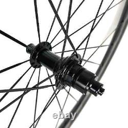 700C Road Bike Carbon Fiber Wheels 38/40/45/50/60/88mm Depth Clincher/Tubular