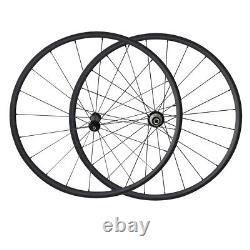 700C Road Bike Carbon Wheels with Powerway Ceramic Bearing V-brake Hubs R13 R36