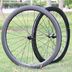 700C Road Bike Carbon Wheelset Bicycle Wheels Tubeless For DT Swiss 350 Hub