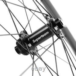 700C Road Bike Disc Brake Carbon Wheels 60mm Clincher Disc Brake Carbon Wheelset