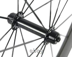 700C Road Bike Rim Brake Carbon Wheels 50mm 23mm Width Clincher Carbon Wheelset