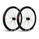 700C Road Bike Wheels 45/50/57mm Carbon Fiber Wheelset Clincher Bicycle Wheelset