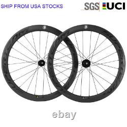 700C Road Disc Brake Wheelset 50mm Superteam Carbon Fiber Cyclocross Wheel set