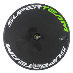 700C Superteam Carbon Disc Wheel Road Bike Disk Carbon Wheels Rear Bicycle Wheel