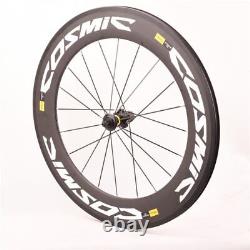 700C Tubular Carbon Fiber Road Bike Wheelset Clincher Disc Brake Bicycle Wheels