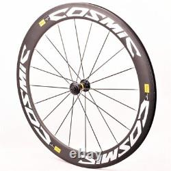 700C Tubular Carbon Fiber Road Bike Wheelset Clincher Disc Brake Bicycle Wheels