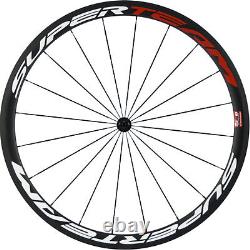 700c 38mm Bicycles Carbon Wheelset Front&Rear Wheels R13 Hub Clincher Wheel