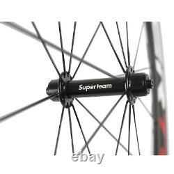 700c 38mm Bicycles Carbon Wheelset Front&Rear Wheels R13 Hub Clincher Wheel