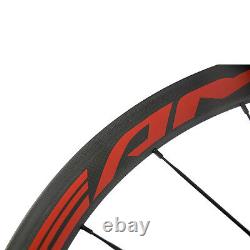 700c 38mm Bicycles Carbon Wheelset Front&Rear Wheels R13 Hub Clincher Wheel