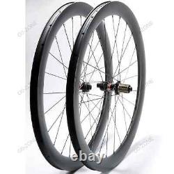 700c Carbon Wheels Disc Brake Hook Hookless Center Lock / 6 Bolts Bike Wheelset