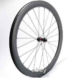 700c Carbon Wheels Disc Brake Hook Hookless Center Lock / 6 Bolts Bike Wheelset
