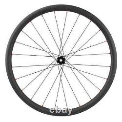 700c Gravel Road Bike Wheelset Carbon Fiber Clincher Wheels 28x35/40/45/50/55mm
