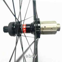 700c Gravel Road Bike Wheelset Carbon Fiber Clincher Wheels 28x35/40/45/50/55mm
