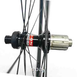 700c Gravel Road Bike Wheelset Carbon Fiber Clincher Wheels 28x35/40/45/50/55mm