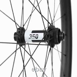 700c Gravel Road Bike Wheelset Carbon Fiber Clincher Wheels 28x35/40/45/50/55mm